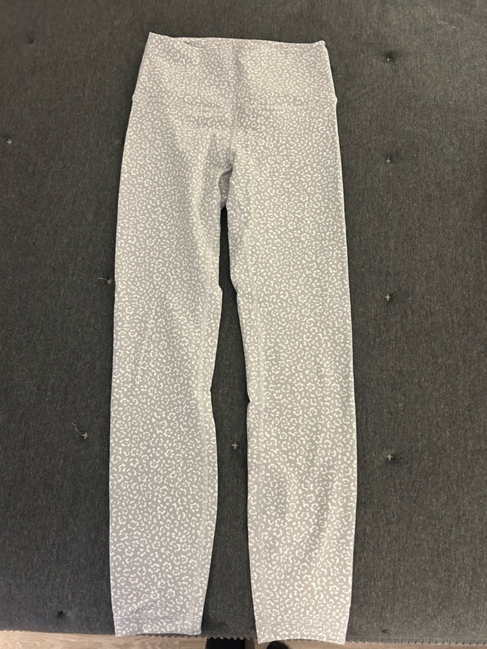 lululemon athletica Light Gray Leopard Print Leggings
